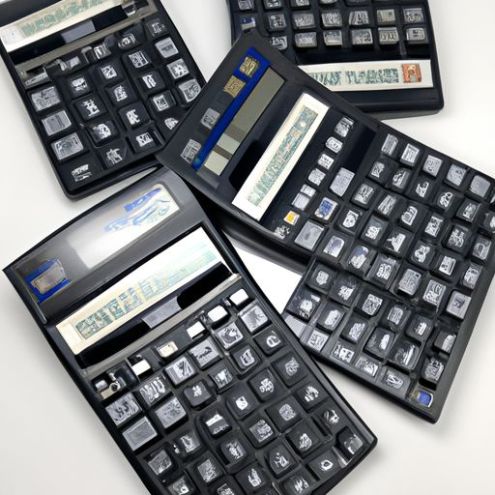 Calculatrices d'affaires à double alimentation, fournitures de calculatrice, calculatrice électronique colorée à 12 chiffres pour étudiants, vente en gros, école, bureau
