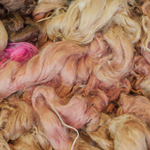 可用于染色和机械销售，由天然植物纤维制成的未染色颜色适合头发定制天然香蕉毛纤维