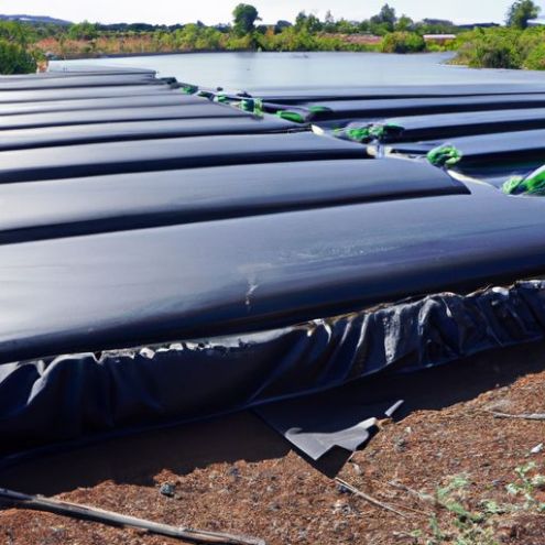 für Staudammfolien in der Landwirtschaft in Kenia, 0,75 mm schwarze, wasserdichte HDPE-Teichfolien-Geomembrane
