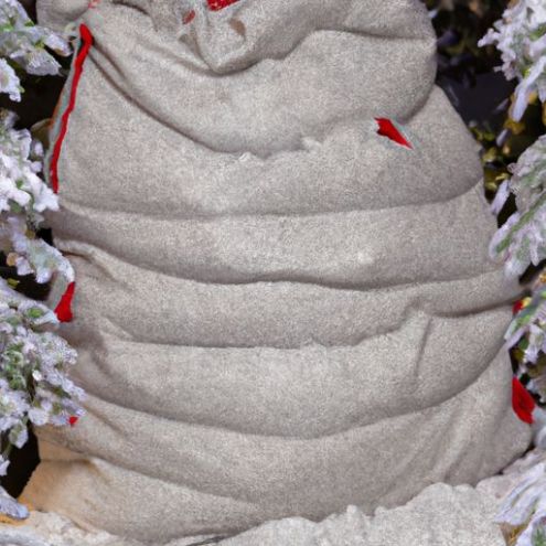 雪植毛済み点灯済み人工クリスマス昇華サンタ袋ツリーホリデーホワイトクリスマスツリーパーティーデコレーション6フィート松葉