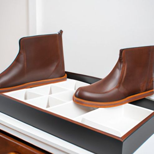 Bandeja de sapatos de couro alta para cozinha, banheiro, quarto de hotel personalizado de qualidade