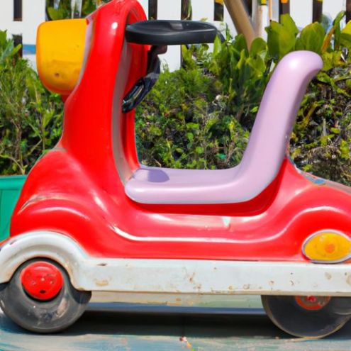 Toboggan jouet voiture/4 roues enfants en plastique tour sur voiture voiture extérieure toboggan scooter tour sur voiture bébé balançoire voiture/enfants