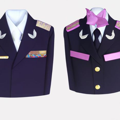 und Abzeichen Formelle Epaulette, Stewardess-Uniform der Fluggesellschaft, Uniformzubehör, Schulterklappen, Epauletten, zeremonielle Epauletten