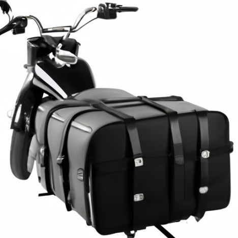 Electra Glide Universal motocicleta sillín lateral equipaje motocicleta bolsa de herramientas equipaje alforjas de cuero paquete caja para Harley Sportster XL883 XL1200