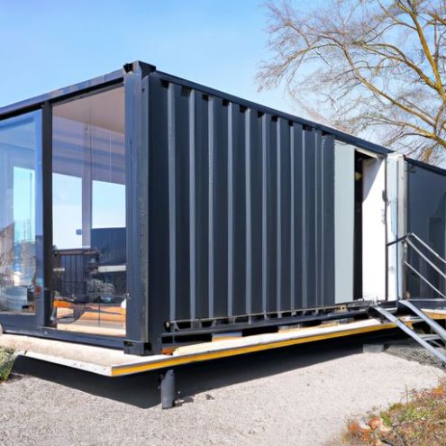 บ้าน Modular Tiny House จัดส่งตู้คอนเทนเนอร์ขนาดเล็กราคาชั่วโมงพร้อมระเบียง Easy Set Mobile Container
