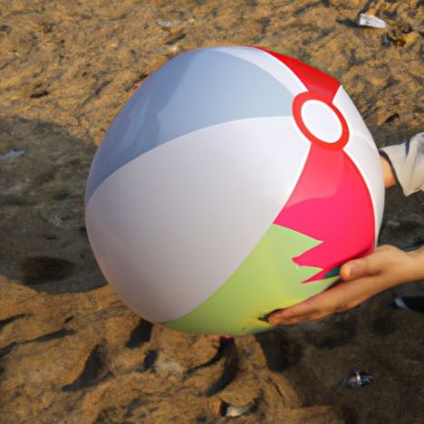 Ballon de plage gonflable à main pour enfants et adultes, jouet de diamètre 81cm, usine YongRong, grande plage