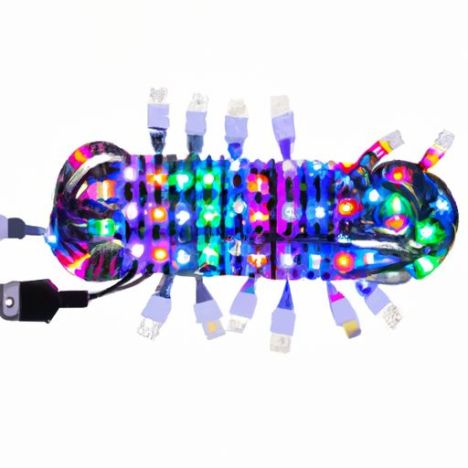 Leds Wasserdichte APP-Steuerung 24KEY Control RGB Outdoor Weihnachten Smart RGB LED Streifen Licht Lichterketten Großhandel USB 10Meter Kit 5V 100