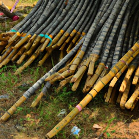 Flor de soporte/palo de bambú de madera con precio barato Soporte/palo de bambú para jardín al por mayor palo de bambú natural vietnamita