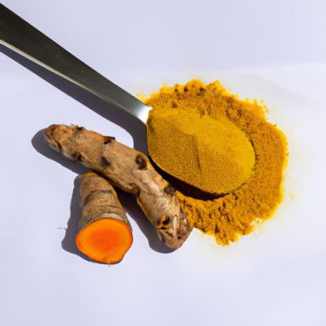 提取姜黄素95%粉末脱水胡椒黑胡椒香料姜黄粉AD单一草药和香料原黄色工厂供应姜黄根