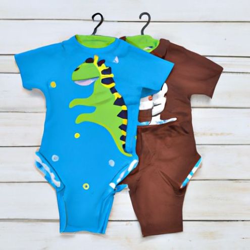 camiseta de manga e shorts de bolso de algodão camiseta infantil ternos de verão para crianças meninos roupas de dinossauro 2022 conjuntos de roupas para bebês meninos curtos
