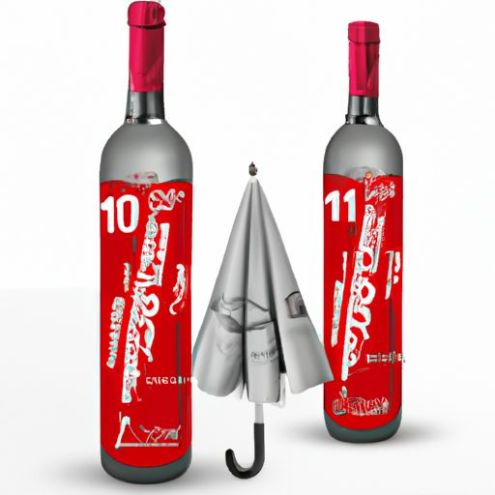 Reklam Paraguas İş Hediye Seyahat Katlanabilir emlak Şemsiye Şarap Şişesi Promosyon Şemsiye H211-4 Özel Logo Baskı