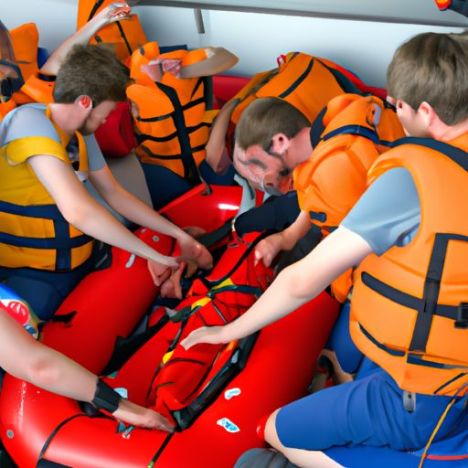 Şişme Can Salının Sağlanması 100 kişilik yüzdürme yardımı Denize Kendi Kendine Fırlatma