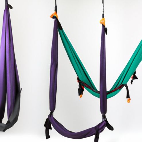 Conjunto de rede, balanço de ioga antigravidade estilingue elástico rede de abraço tecido aéreo yoga