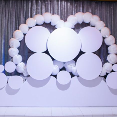 Support de ballon de Mariage PVC cercle décoration de fond de fête de Mariage arc panneau toile de fond Top qualité acrylique événement décor Mariage