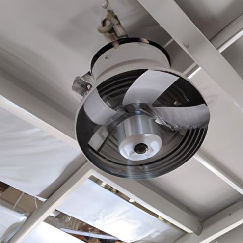 Faux ventilateur de plafond fabriqué à partir de matériaux de construction industriels, moteur à roulement à billes, échappement durable et efficace de 16 pouces