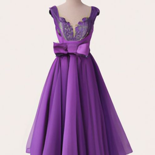 Vestido de cola de pez púrpura, fiesta delgada para adultos, en el mejor precio de fábrica de ceremonia, vestido de dama de honor 2023, vestido de grupo de dama de honor estilo primavera