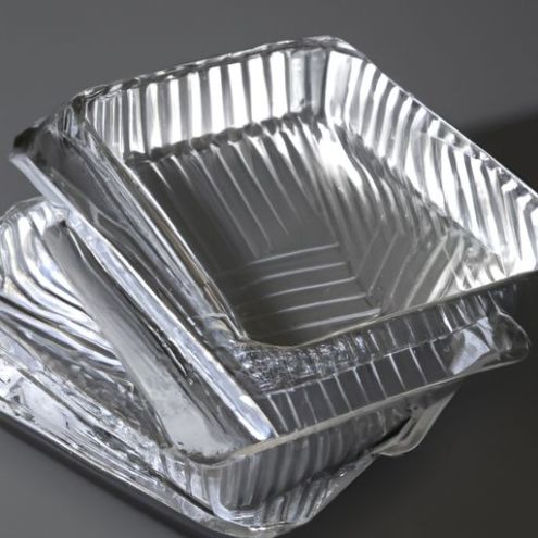 Emballage de papier d'aluminium pour l'usine sat directement plat Plats jetables en aluminium pour restauration alimentaire