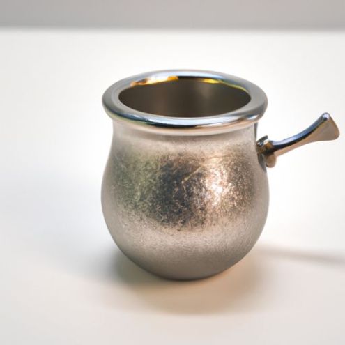 茶具8盎司双层牛奶杯不锈钢葫芦咖啡茶伴侣杯特制阿根廷饮具