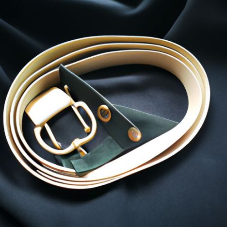 Gold Metal Automatic Buckle Elegant power lifting Dress Waistbands For Female Fashion Leather Belts For Women
