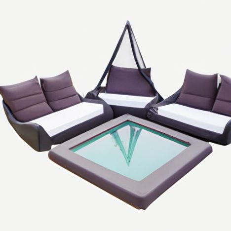 poolside furniture daybed rattan outdoor sun portable beach lounger lounger Large tent shape beach and swimming