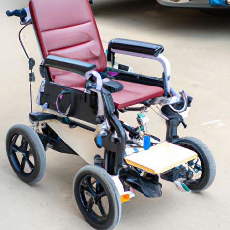 재활 정형외과용 브러시리스 모터 휠체어 트레일러 Q6 워커와 수동용 롤레이터 위스킹 Q6 전동 핸드사이클을 탑재한 스마트 구동 휠체어