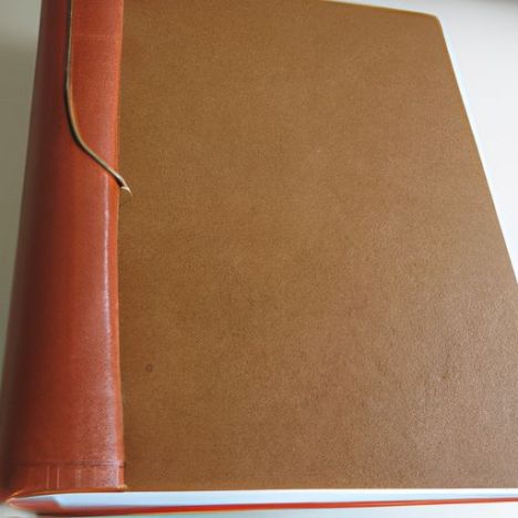 Notizbuch aus recyceltem Baumwollpapier, hartes Normalpapier, Einband vorne, geprägtes Leder, Vintage-Design, handgefertigt
