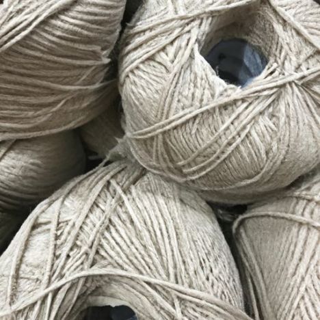 Vortex Spun Polyester Wholesale Yarn fiber stores for resale 32S/2 Recycled Imitation Linen Wholesale Yarn 100%