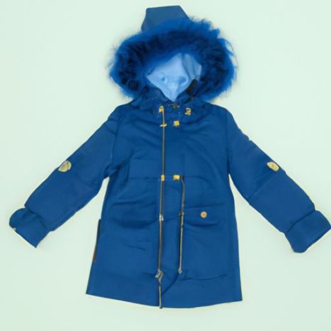 겨울 모피 아우터 아동 코트 및 재킷 따뜻한 후드 아동 아우터 코트 소년 소녀 의류 패션 아기 소녀 소년 재킷