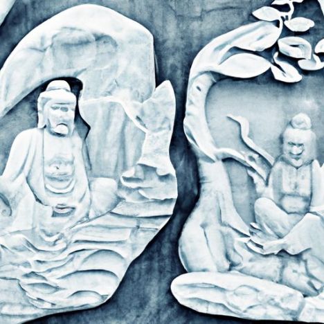Dekorasi dinding dalam ruangan patung relief batu kapur berarti kedamaian dan kelancaran pelayaran Shengye Granit alam Cina ukiran tangan berkualitas tinggi