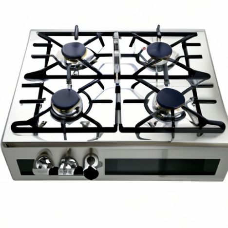 Cuisinière ST-9655 en acier inoxydable, 2 brûleurs, 5 foyers, cuisinière à gaz, cuisinière à gaz WINNING STAR, allumage piézo automatique professionnel