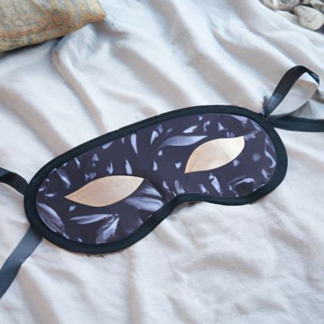 Biologisch abbaubare Brokat-Augenmaske aus reiner Maulbeerseide, Aloe Fashion Lady Luxury Silk