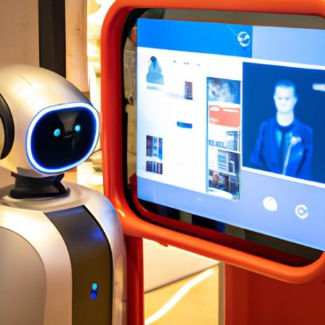 Mall-Roboter mit intelligenter Sicherheit, Roboter, Humanoide, intelligent, intelligent, Telepräsenz, Hotel, mobiler Service, künstlicher Roboter, interaktives Einkaufen
