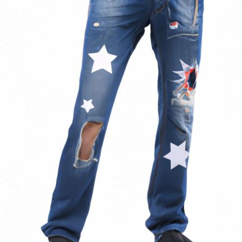 Malaysia Star Hot Stamping Männer Hosen lange Jeans für Männer lustige lange Unterhosen für Männer Beliebte Produkte in