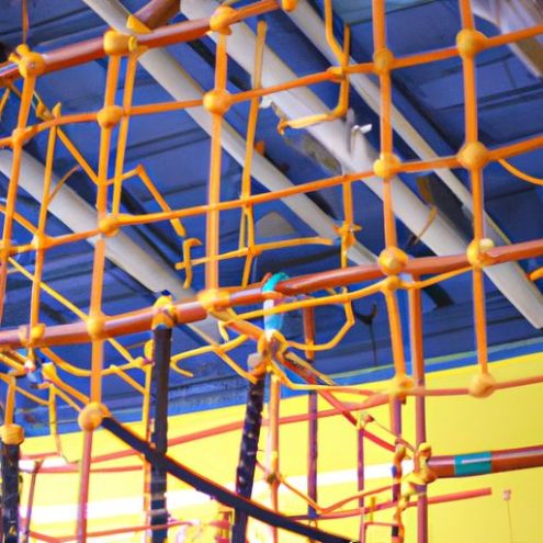 शारीरिक फिटनेस प्रशिक्षण उपकरण इनडोर कोर्स एडवेंचर रोप कोर्स बिक्री के लिए बच्चों का मजेदार इनडोर खेल का मैदान